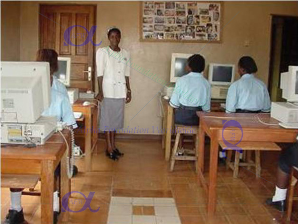 White Ribbon Vocational Training computer class